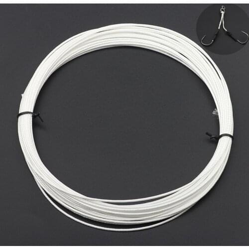 Rompin 10M DIY Assist Hook Lines 200LB Slow Jigging Line 1.3mm Braided PE Nylon Core Braid Fishing Line For Fishhooks Solid Ring