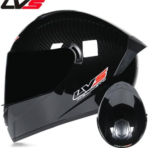 LVS Full Face Helmets Dual Lens Stylish Fast Release Racing Helmet Casco Moto Motorcycle Helmets Adult Unisex Abs Motorbike