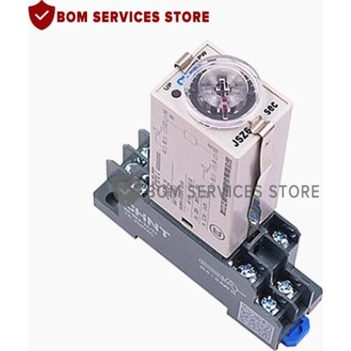 Brand new H3Y-2 DC 12V 24V /AC 110V 220V Delay Timer Time Relay 0 - 30 Minute with Base 5A