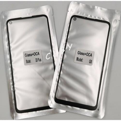 Front Outer Screen Glass OCA Glue For Motorola MOTO G8 G9 Plus Touch Panel Lens Cover Lamination