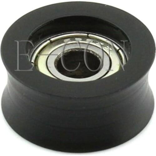 1/2/5/10PCS U plastic Embedded 696 Groove Ball Bearings 6*21*10mm Guide Pulley Width 10mm