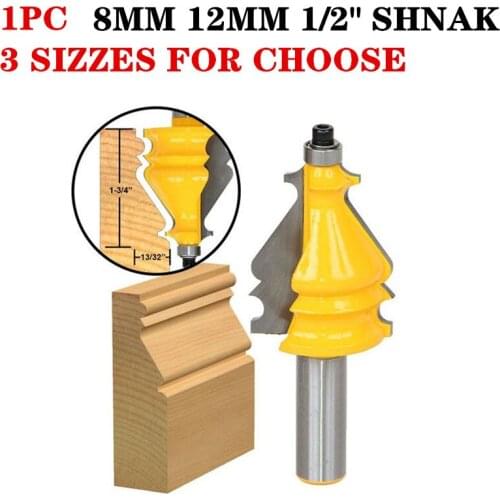 1Pc 1/2" Shank Line Knife Door Woodworking Cutter Architectural Molding Router Bit Wholesale Price