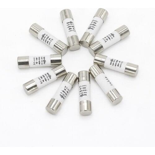 10pcs/lot 1000V DC Fuse Photovoltaic 3A 10A 15A 20A 25A 30A PV Solar Fuse for Solar Power System Protection 10*38MM