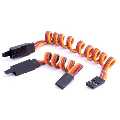 100Pcs 30cm 3Ways 30 Core Filaments Extension Leads Wire With Anti Shedding Hook For Airplane Model Serve Motor Brown-Red-Orange
