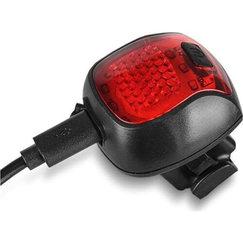 180° Widen Lighting Mini LED Bicycle Tail Light USB Rechargeable Bike Rear Lamp Safety Warning Portable Waterproof XH-213