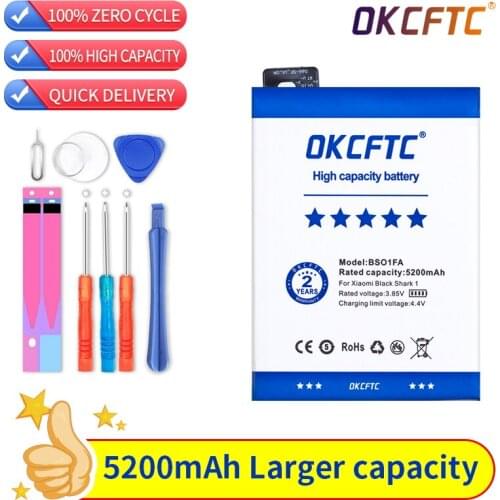 OKCFTC 5200mAh BSO1FA Battery for Xiaomi Black Shark 1/ Black Shark Dual SIM/ Black Shark Dual SIM TD-LTE/ SKR-A0