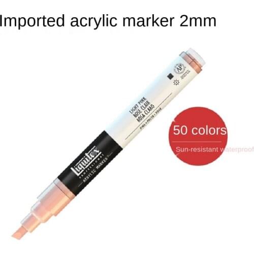 Liquitex Acrylic Marker Waterproof Painting Pen 50 Color Manga Watercolor Pen канцелярия School Supplies