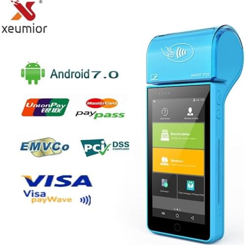 Android Mini Portable Mobile Pos Thermal Printer Handheld POS Terminal Wireless Bluetooth Wifi Android Devices