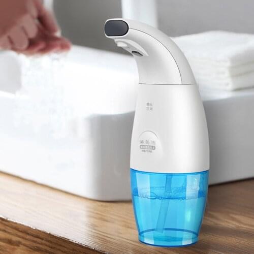 240ML Automatic Soap Liquid Dispenser, Non-Contact IR Sensor Foam Hands Free Shower Pump, for Hotel Bathroom Office
