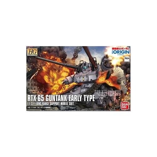 BANDAI GUNDAM HG GTO02 RTX-65 Guntank Early Type Gundam model kids assembled Robot Anime action figure toys