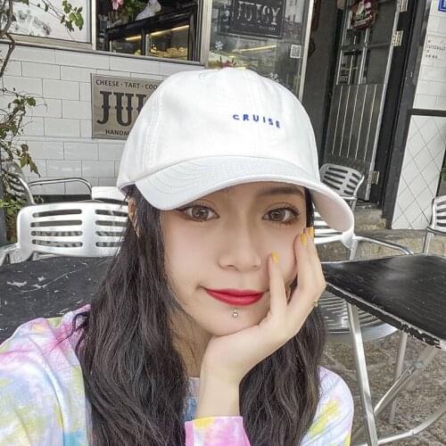 Baseball Cap Spring/Summer/Autumn Letter Embroidered Cap Men/Women Korean Version All-match Adjustable Hat Unisex