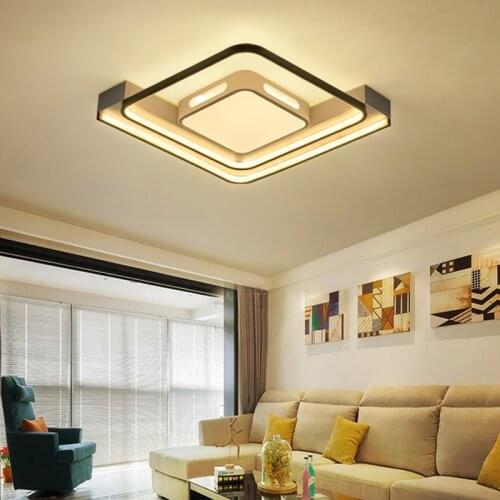 Bedroom decoration ceiling lights iron acrylic square led ceiling light living room modern ceiling lamp new led lights for room