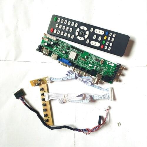 For CLAA133WA01/CLAA133WA01A universal DVB digital HDMI-Compatible VGA USB AV TV 3663 1366*768 LVDS 40PIN LCD Controller board
