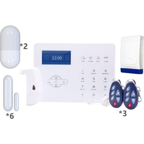 DIY KIT FOR Adrien France Voice Prompt GSM PSTN ST-IIIB Alarm System Control by Smart Mobile App