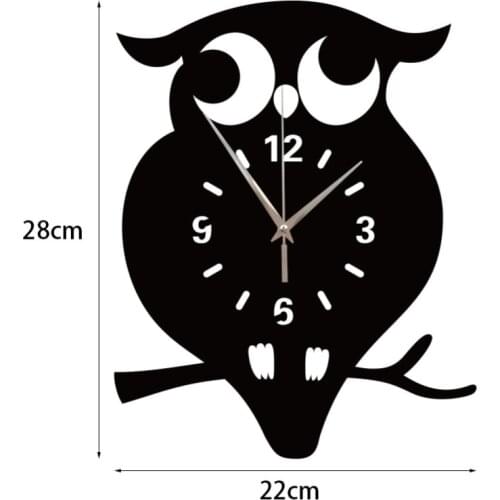 GZ090 Creative teapot mirror clock acrylic clock living decoration living room mirror mute pin fashion