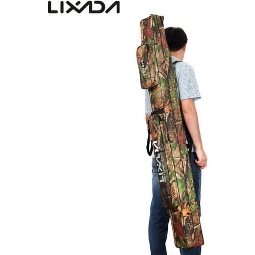 Lixada Double Layer Rod Bags Large Capacity Fishing Rod Tackle Bag 120/150cm Fishing Bag