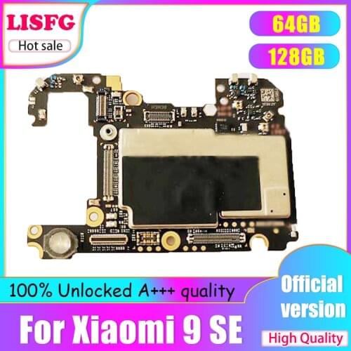 For Xiaomi Mi9 SE Mi 9 SE MI 9SE Motherboard Original Unlocked 64GB 128GB For Xiaomi Mi9 SE Mi 9 SE MI 9SE Logic Board Mainboard