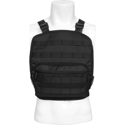 Men Military Tactical Chest Bag Backpack Adjustable Multi-Functional Molle Pouch Shoulder Bag Hip Hop Tactical Vest Waist Pack