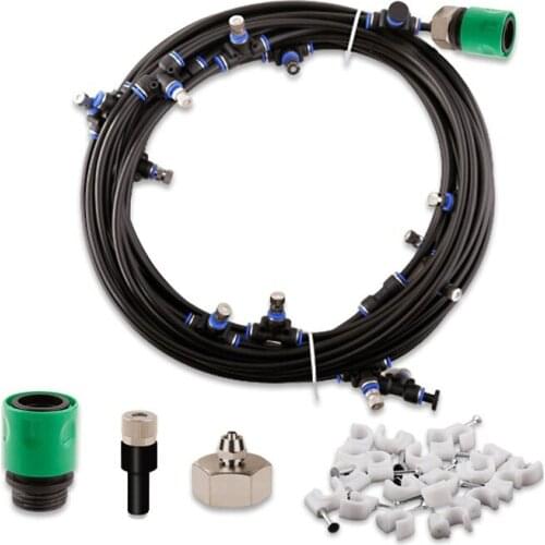 Outdoor Low-Pressure Spray Cooling System Garden Atomization Humidification Dust Removal Disinfection Cooling Irrigation Kit