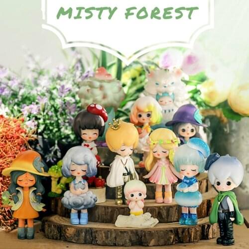 Original Anime Liila Misty Forest Blind Box Action Figure Toys Kawaii Desktop Model Doll Girlfriend Birthday Gift Collection