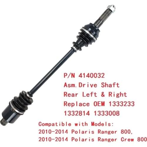 CV Axle Drive shaft Rear CV Joint Plunging Kit For Polaris Ranger 800 XP EFI CREW MILITARY RANGER CREW 1333233 1332814 1333008