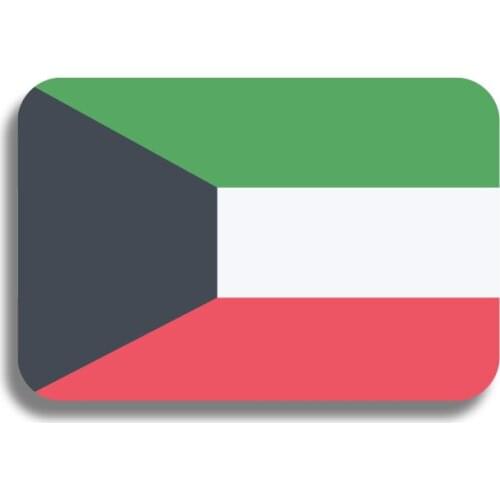 RSHCZY Kuwait Flag Brooch Classic Rectangular Lapel Pin Acrylic Flag Badge Patriotic ornaments Coat Bag Accessories