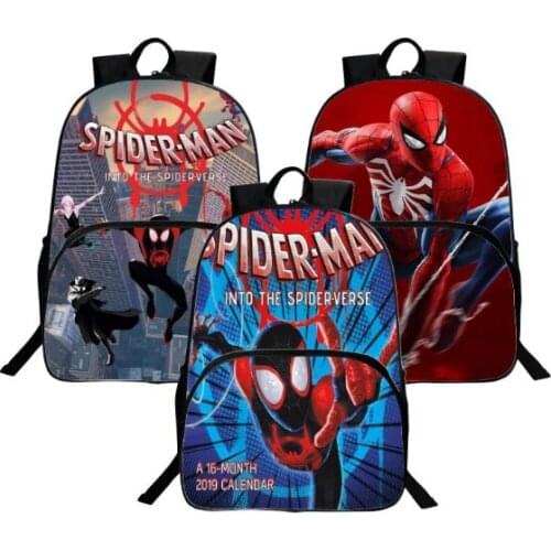 Spiderman Kids Baby School Bags 3D Printe Cartoon Children Backpacks for Boys Schoolbag Girls Bookbag 16inch Prinmary Mochilas