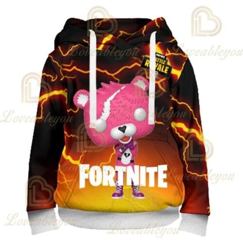 Fortnite Victory Royal 6 To 19 Years Kids Hero Sweatshirt Battle Royale 3D Print Hoodie Boys Girls Cartoon Tops Teen Clothes