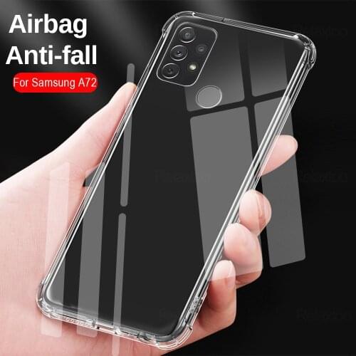 For Samsung Galaxy A72 Ultra Thin Clear Cases For Samsung Galaxy A71 A51 sansum a31 Back Shockproof Cover Phone Case