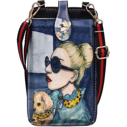 Universal Cartoon Phone Bag for Iphone Samsung Huawei Xiaomi Ins Fashion Portable Crossbody Mini Phone Bag for Mobile Phones