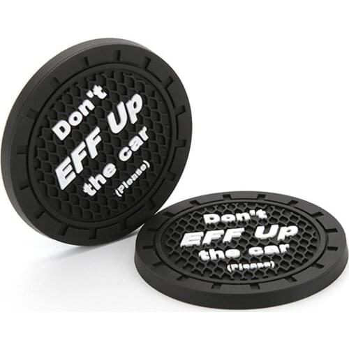 Universal Car Cup Coaster Non-slip Waterproof Interior Accessory Car Coaster Car Cup Holder Anti-slip General