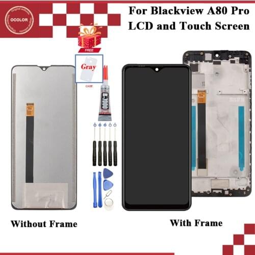 Ocolor For Blackview A80 Pro LCD Display And Touch Screen 6.49" For Blackview A80 Pro Screen Replacement With Tools And Adhesive