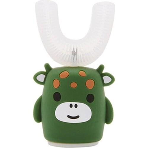 1 Pc 360 Degree Automatic Intelligent Ultrasonic U-Shaped Silicone Toothbrush Toothbrush IPX7 Waterproof 3 Colors Optional