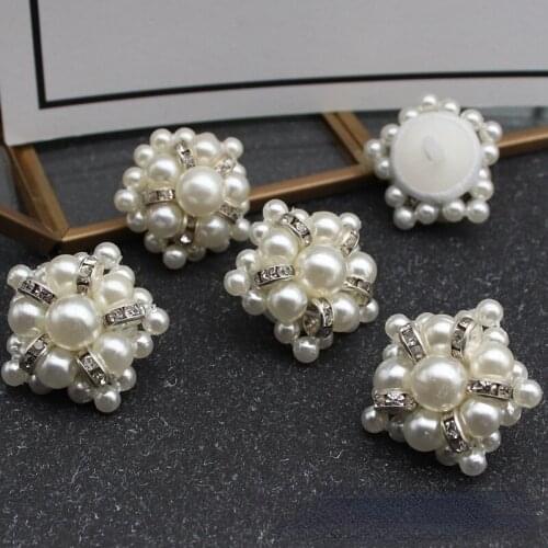 High Quality Fashion Handmade Custom Hand-sewn Pearl Buttons DIY Coat Trench Coat Shirt Buttons 1pcs
