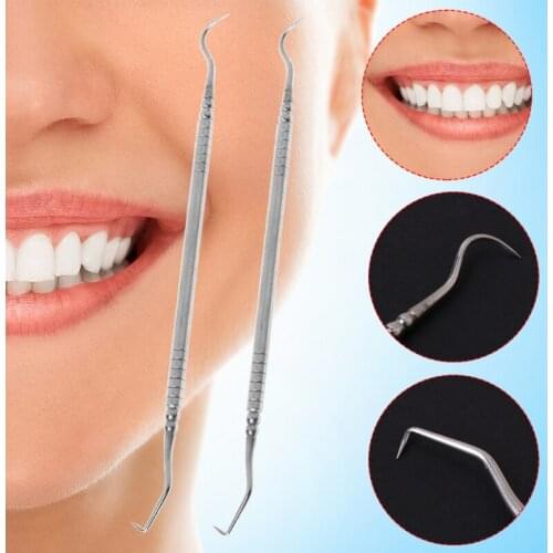 1Pc Double Ends Dentist Teeth Clean Hygiene Explorer Probe Hook Pick Dental Tool X7YB