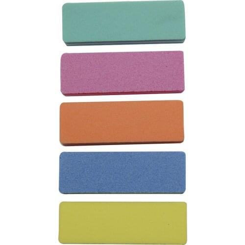 10pcs Multicolor Nail File Buffer Sponge Mini Nail File Block Buffer Sanding 100/180 Professional Nail Art Tools Salon Lime