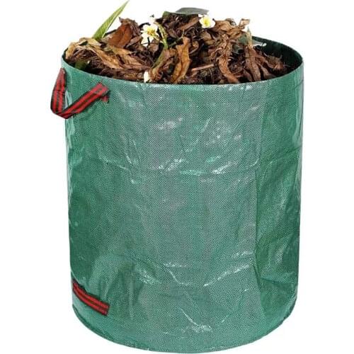 120L-500L Fallen Leaf Bag Garden Lawn Garbage Collection Container Yard Clean Sweeper Foldable Storage Bags Reusable Bins
