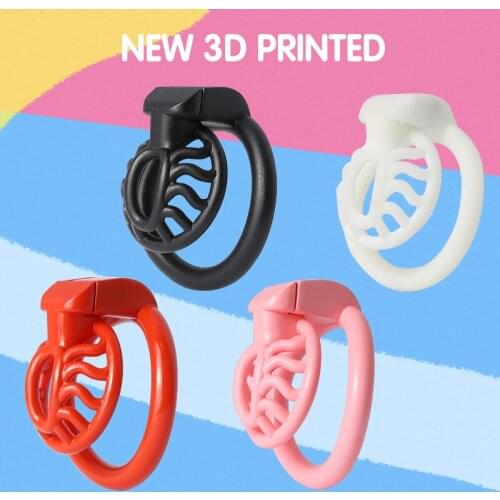 2021 3D Printed Plastic Sun Spider Male Chastity Device Penis Trainer Cock Cage Cock Ring BDSM Chastity Belt Sex Toys for Men