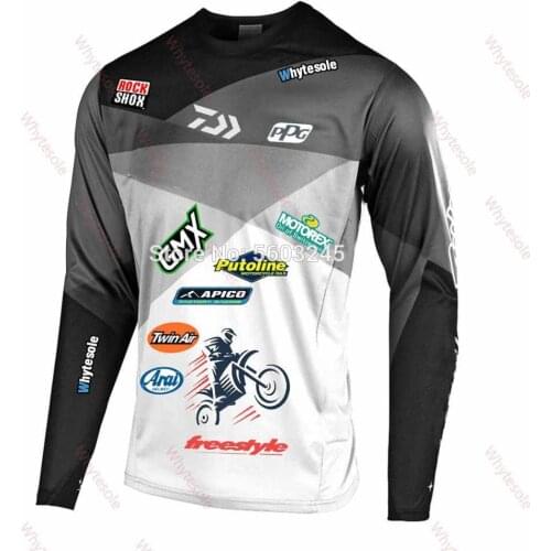 Quick Dry motocross jersey Cycling Jersey MX Off Road Mountain Bike moto BMX DH Downhill long sleeve mtb Jersey