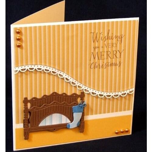 Bedtime Stocking Metal Cutting Dies DIY Paper Cards Stencils for DIY Scrapbooking Making Craft Decoration 53*73MM New 2019