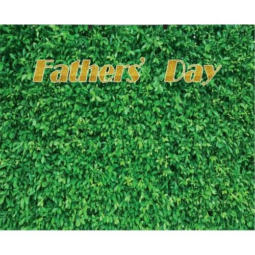 Happy Fathers Day Green Plant Leaves Backdrop Love My Dad Party Decor Background Photo Booth Studio Props