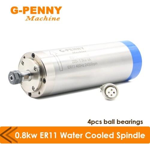 G-PENNY 110V/220V 800W CNC Spindle Motor Water Cooling Cooled 24000rpm 80X200mm for CNC Milling Machine Wood Working Lathe