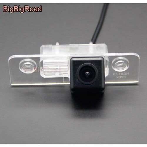 BigBigRoad For Skoda Octavia II A5 2008 2009 2010 2011 2012 2013 For Ford Mustang GT / CS Car Rear View Parking CCD Camera