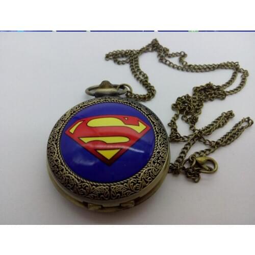 New Fashion quartz enamel pattern classic clock hour students gift Necklace pocket watches