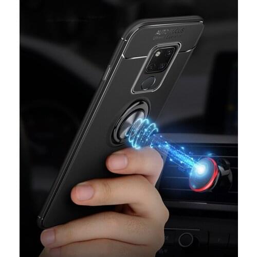 Magnetic car ring holder cover for huawei mate 20x case mate 20 case back cover bupmer protect coque for huawei mate 20 pro lite