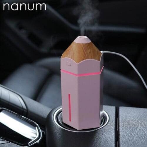 Mini Pencil Humidifier Essential Oil Diffuser 230ml Aroma Lamp LED Night Light USB Ultrasonic Fogger Car Air Freshener