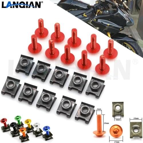 Motorcycle Fairing Screws Fastener Clips Body Spring Nut Bolts Kit For Honda CB650F CBF1000 VF750S SABRE VFR750 VFR800 F VF1000