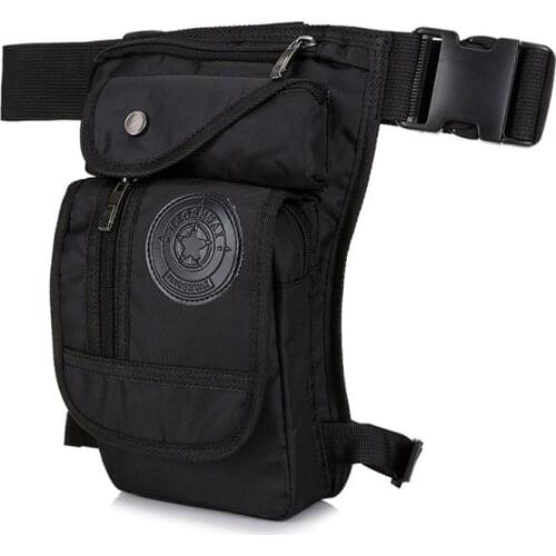 New Men Waist Bag Canvas Nylon Motorcycle Bag Multifunctional Fashion Leg Bag Outdoor Mountaineering Belt Bag Fanny Pack For Men