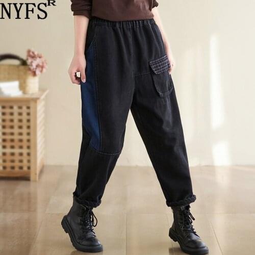 Женские утепленные джинсы NYFS China At AliExpress