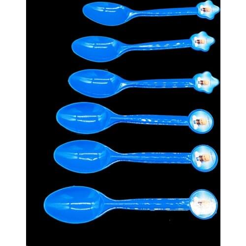 10pcs/lot Baby Boss disposable spoons Baby Boss birthday party decorations Baby Boss plastic spoons baby shower decorations
